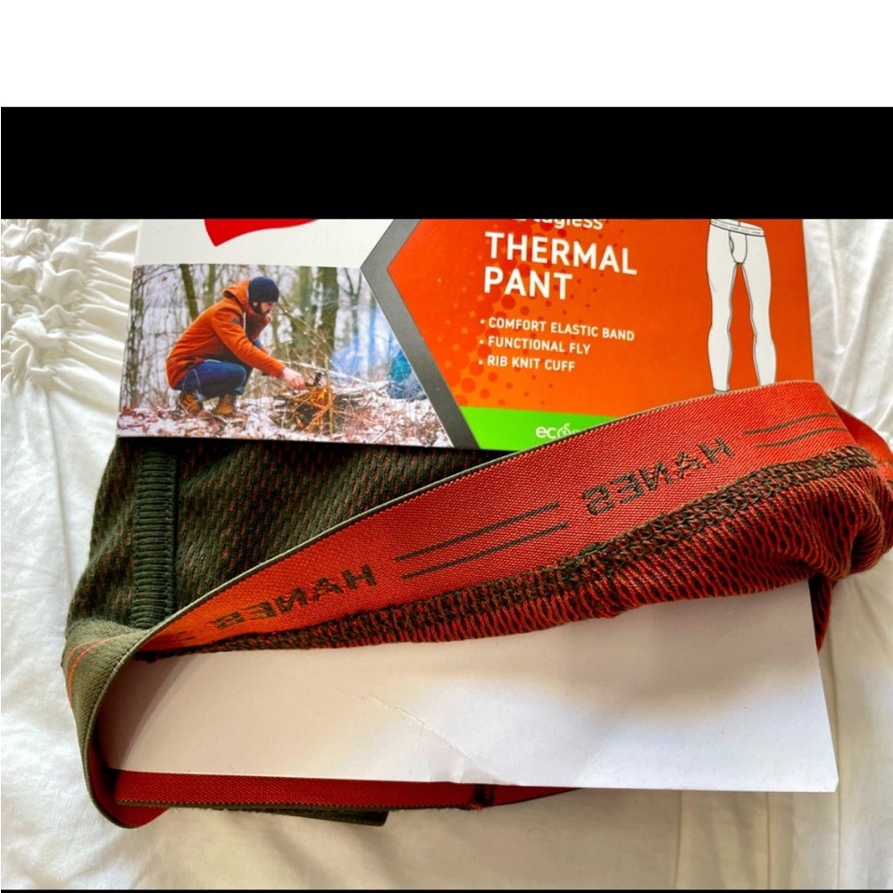 👖 Hardy Hanes Mens Thermal Pants L - Picture 3 of 6